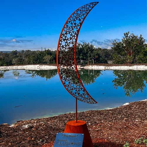 Crescent Moon Sculpture