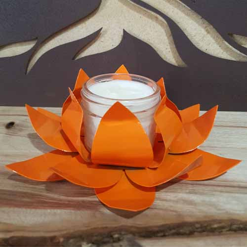 Flower - Lotus Candle Holder Orange