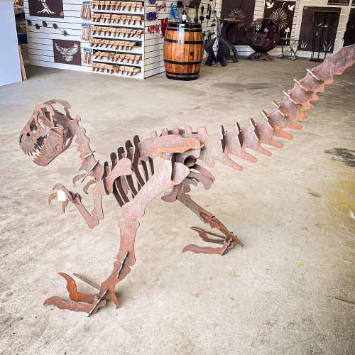 Velociraptor Dinosaur Sculpture Medium